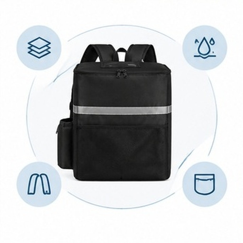 Food Storage Bag - 1Pcs Thickened Insulated Thermal Food Backpack
