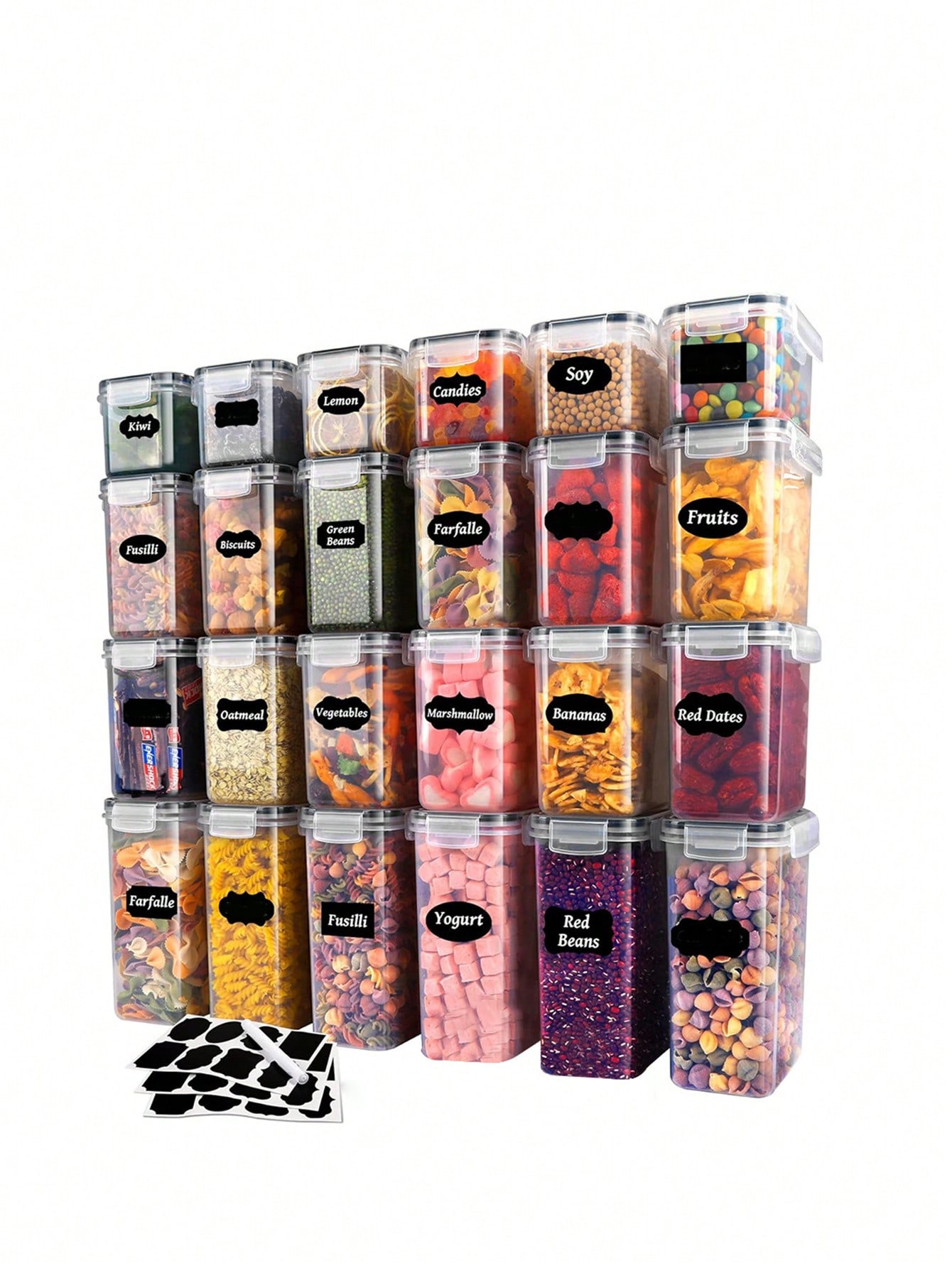 48pcs Sealed Food Storage Cont - огляд і ціна Food Storage Labels
