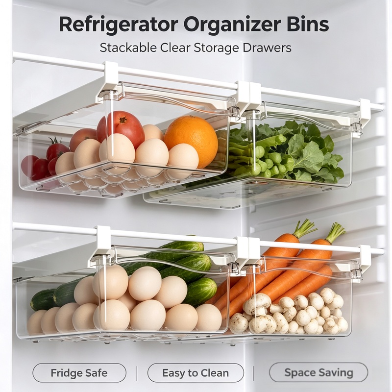 Hanging Sliding Drawer Refrige - огляд і ціна Food Storage With Dividers
