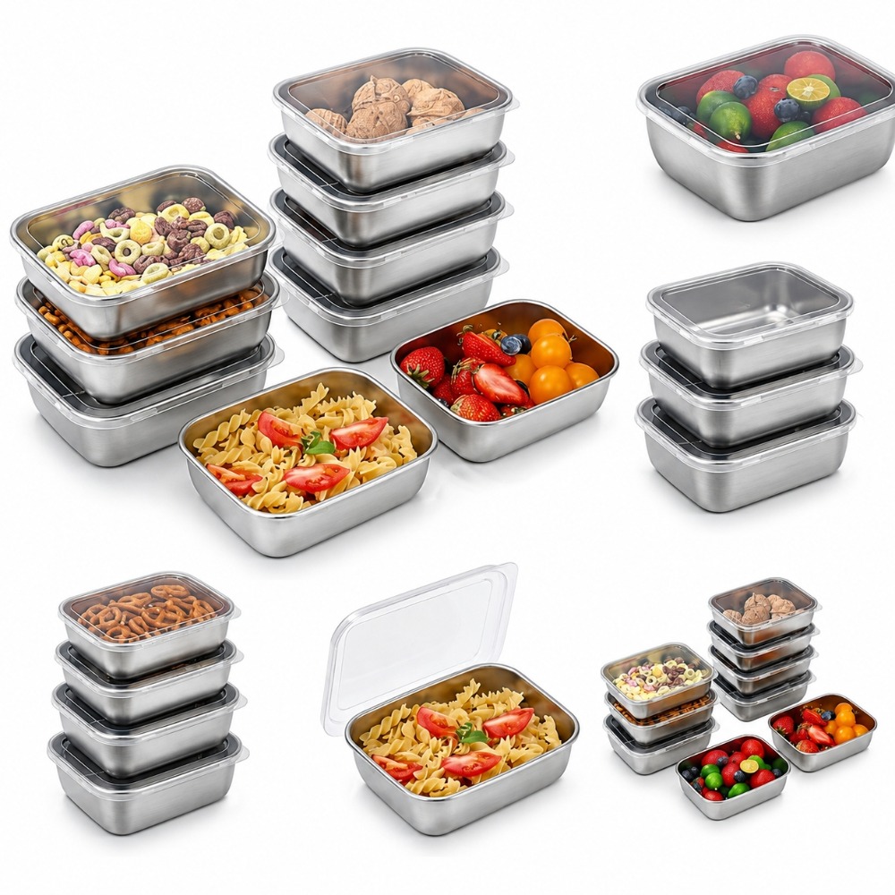 6PCS Stainless Steel Food Stor - огляд і ціна Food Storage Meals