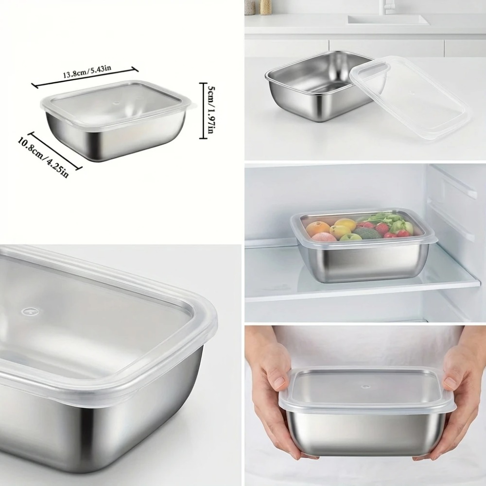 6PCS Stainless Steel Food Stor - огляд і ціна Food Storage Meals