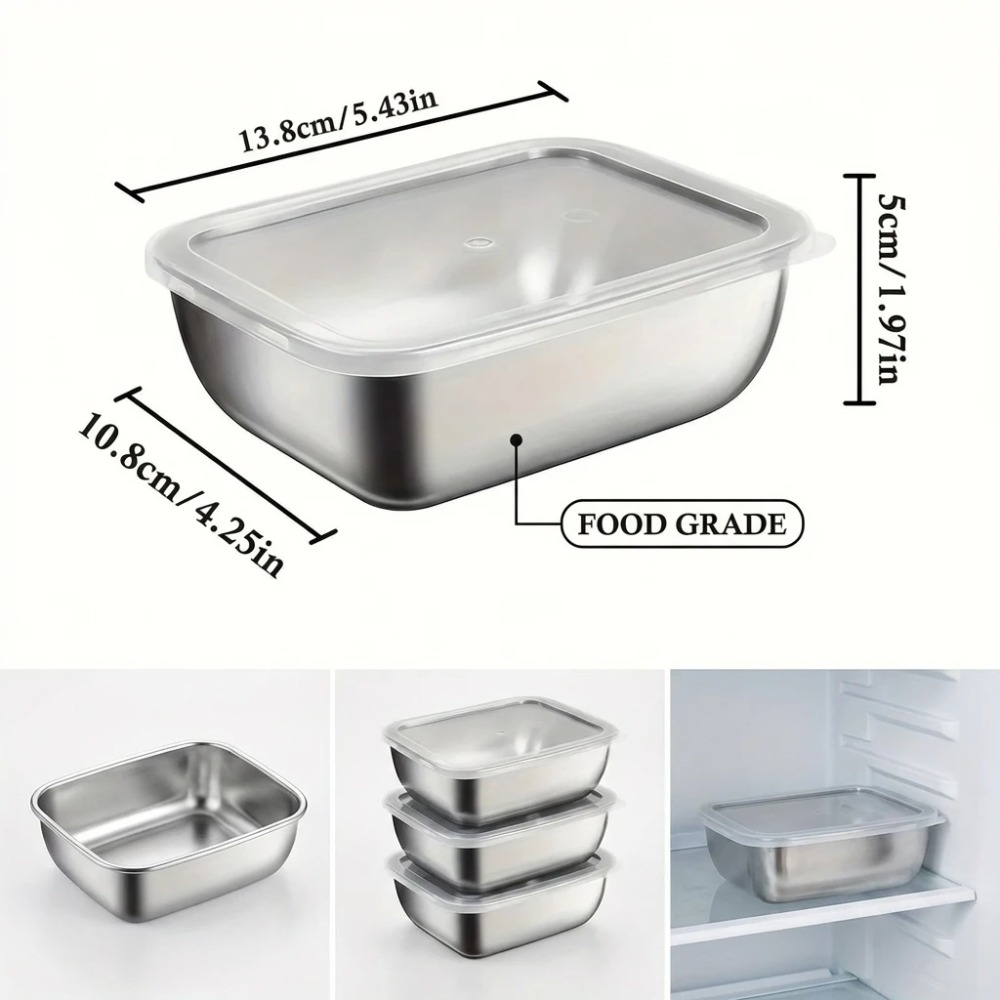 6PCS Stainless Steel Food Stor - огляд і ціна Food Storage Meals