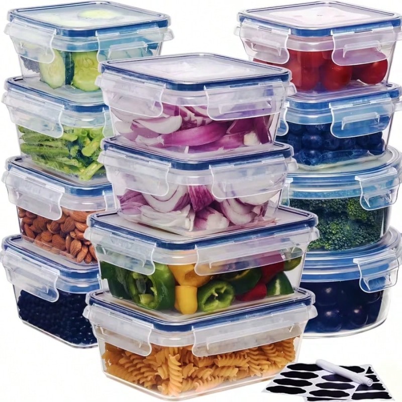 12 Piece Food Storage Containe - огляд і ціна Food Storage Labels