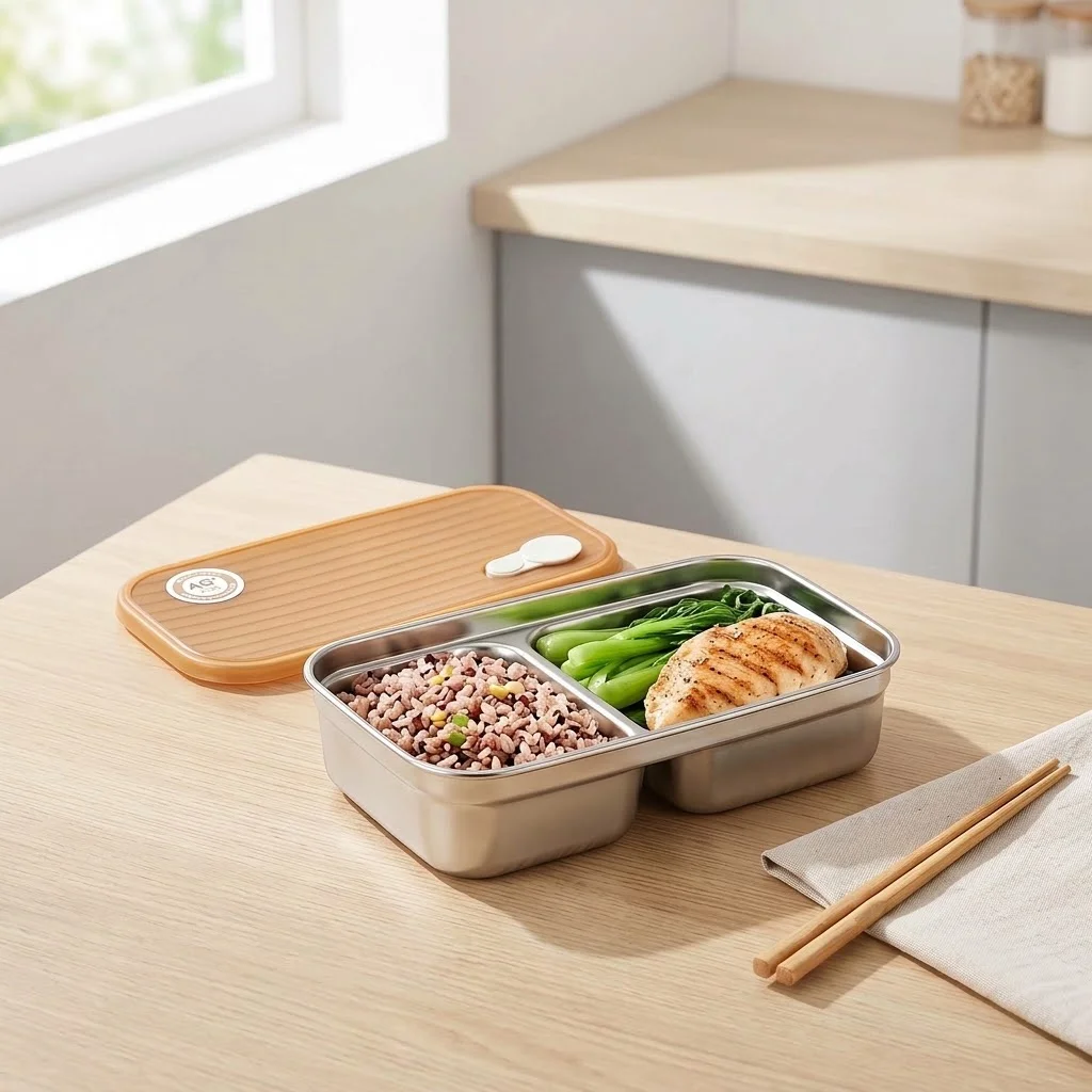 304 Stainless Steel Bento Box  - огляд і ціна Food Storage With Dividers